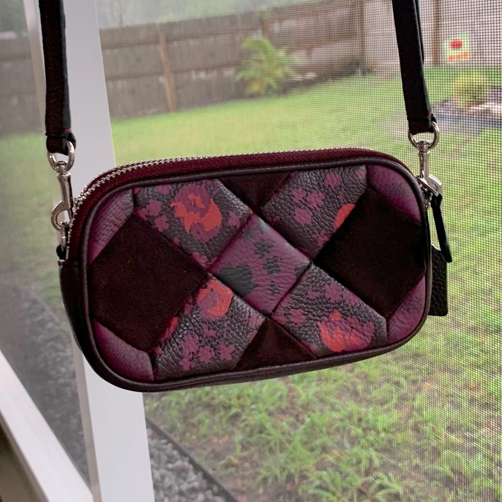 2015 Coach Oxblood Patchwork Crossbody Bag - Picture 3 of 13